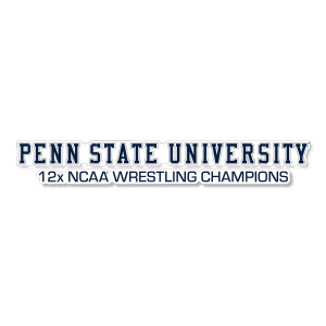 decal Penn State University 12x NCAA Wrestling Champions